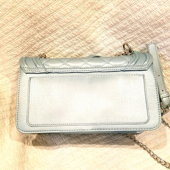 LAST ONE!-NWT Badgley Mischka Quilted Blue Crossbody - Picture 5 of 12